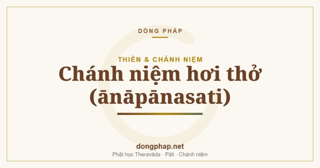 Chánh niệm hơi thở (ānāpānasati)