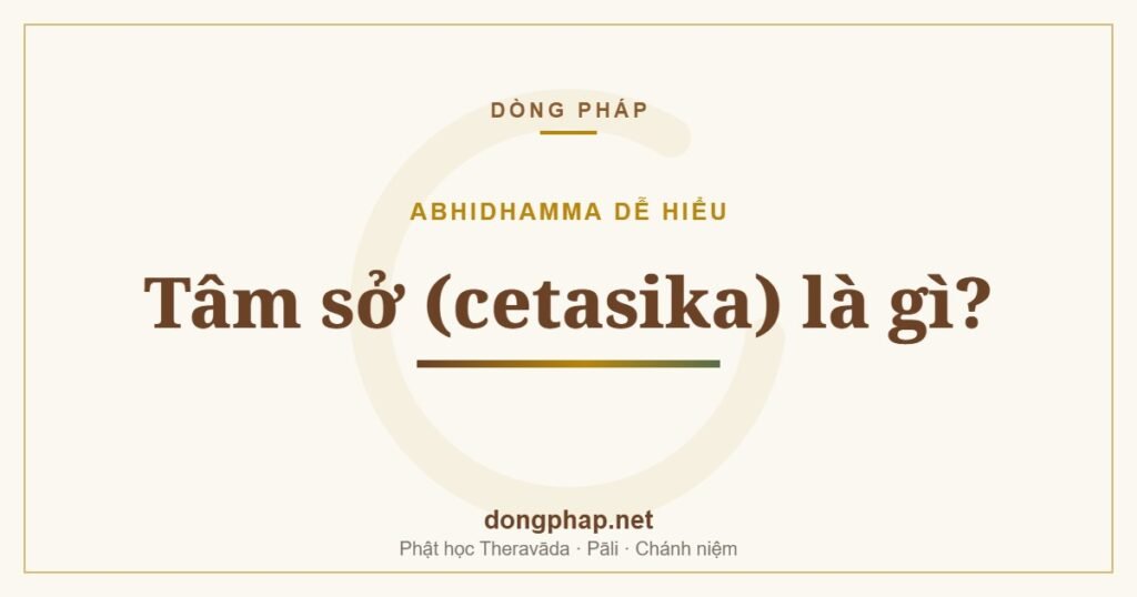 Tâm sở (cetasika) là gì?