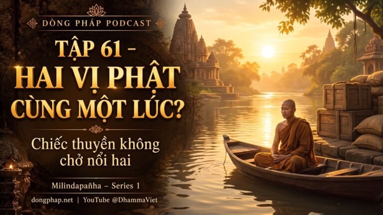 Ảnh bìa Tập 61 – Có thể có hai vị Phật xuất hiện cùng lúc? | Milindapañha – Milinda Vấn Đạo – Dòng Pháp Podcast