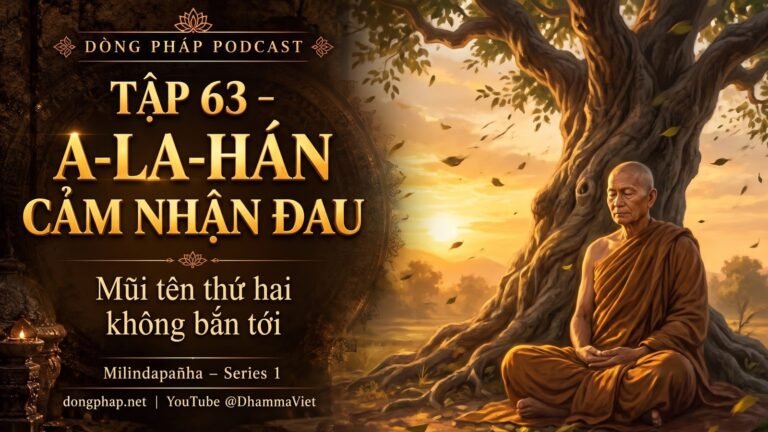 Ảnh bìa Tập 63 – A-la-hán vẫn cảm nhận đau như thế nào? | Milindapañha – Milinda Vấn Đạo – Dòng Pháp Podcast