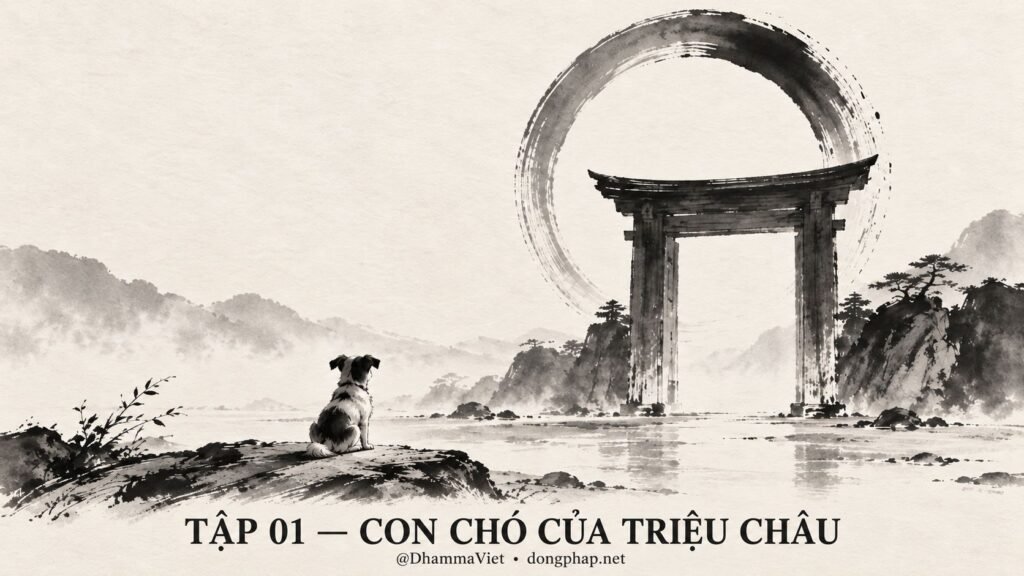 Ảnh bìa Tập 01 – Con chó của Triệu Châu – Một chữ Vô có mở được cửa giải thoát? | Vô Môn Quan trong ánh sáng Kinh tạng Pāli – Dòng Pháp Podcast