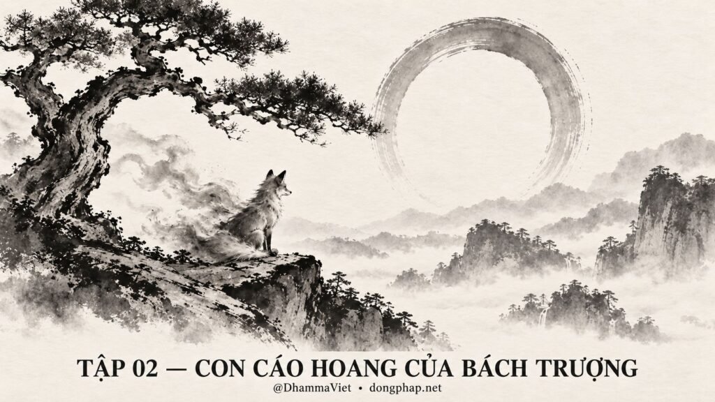 Ảnh bìa Tập 02 – Con cáo hoang của Bách Trượng – Bậc giác ngộ có còn chịu nhân quả? | Vô Môn Quan trong ánh sáng Kinh tạng Pāli – Dòng Pháp Podcast
