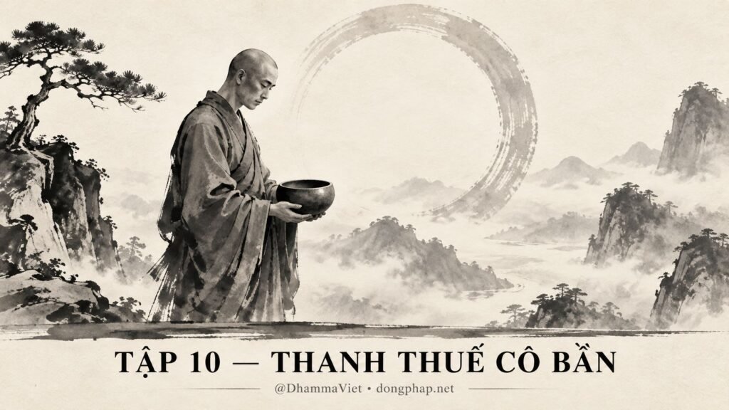 Ảnh bìa Tập 10 – Thanh Thuế cô bần – Khi đã không còn gì, vì sao vẫn phải buông bỏ? | Vô Môn Quan trong ánh sáng Kinh tạng Pāli – Dòng Pháp Podcast