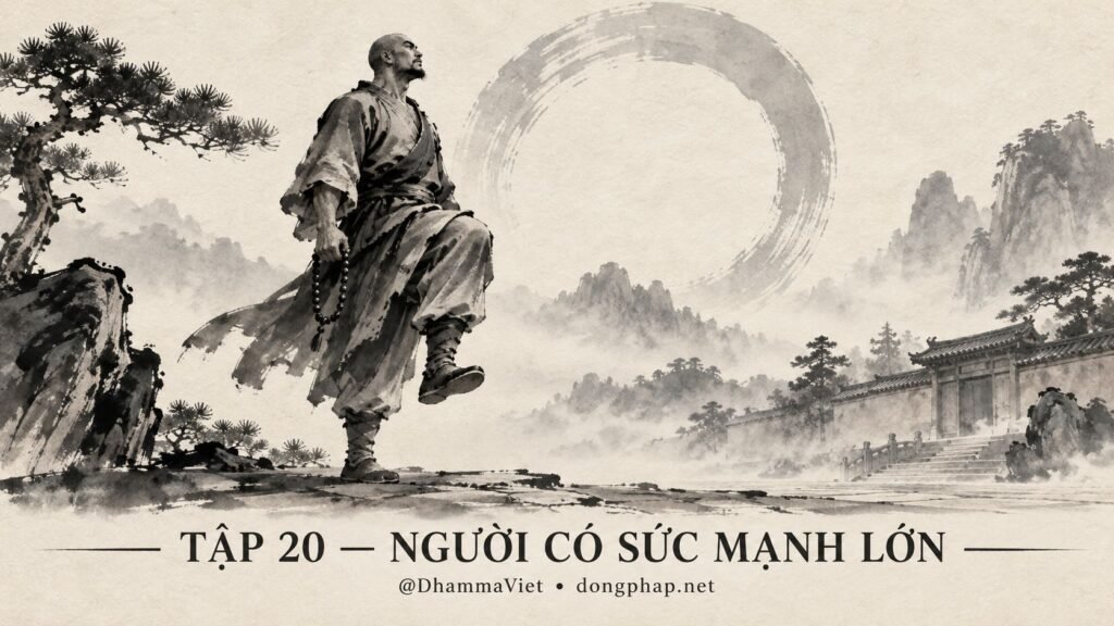 Ảnh bìa Tập 20 – Người có sức mạnh lớn – Vì sao kẻ mạnh nhất lại không nhấc nổi chân mình? | Vô Môn Quan trong ánh sáng Kinh tạng Pāli – Dòng Pháp Podcast