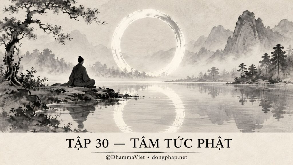 Ảnh bìa Tập 30 – Tâm tức Phật – Nếu tâm là Phật, vì sao vẫn còn tham, sân, si? | Vô Môn Quan trong ánh sáng Kinh tạng Pāli – Dòng Pháp Podcast