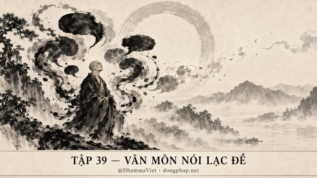 Ảnh bìa Tập 39 – Vân Môn thoại đọa – Khi câu trả lời không đúng câu hỏi, ai mới là người lạc lối? | Vô Môn Quan trong ánh sáng Kinh tạng Pāli – Dòng Pháp Podcast