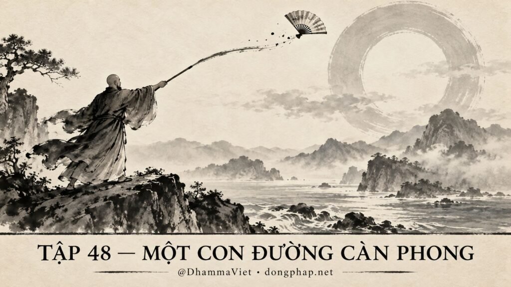 Ảnh bìa Tập 48 – Một con đường Càn Phong – Chư Phật cùng đi một lối, sao không ai chỉ được đường? | Vô Môn Quan trong ánh sáng Kinh tạng Pāli – Dòng Pháp Podcast