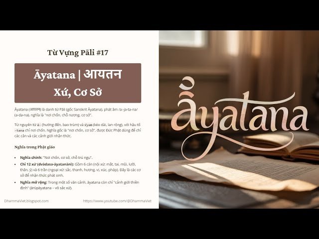 ĀYATANA Là Gì? Mười Hai Xứ – Nơi Chốn, Chỗ Nương Của Nhận Thức Trong Tiếng Pāli