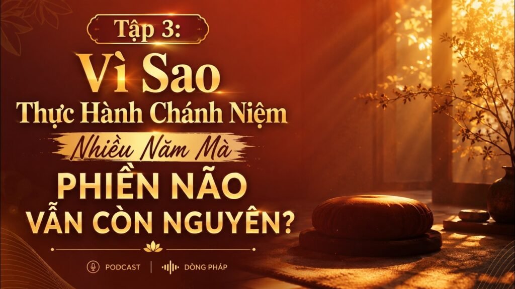 Chánh Niệm Và Tỉnh Giác Tập 3: Vì Sao Thiền Nhiều Năm Mà Phiền Não Vẫn Còn?