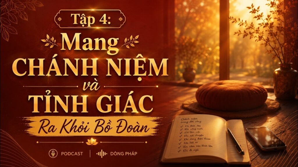 Chánh Niệm Và Tỉnh Giác Tập 4: Mang Chánh Niệm Ra Khỏi Bồ Đoàn – Thực Hành Giữa Đời Sống