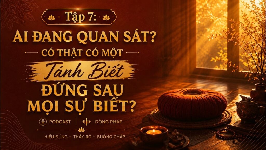 Chánh Niệm Và Tỉnh Giác Tập 7: Ai Đang Quan Sát? Có Thật Có Một “Tánh Biết” Đứng Sau Mọi Sự Biết?