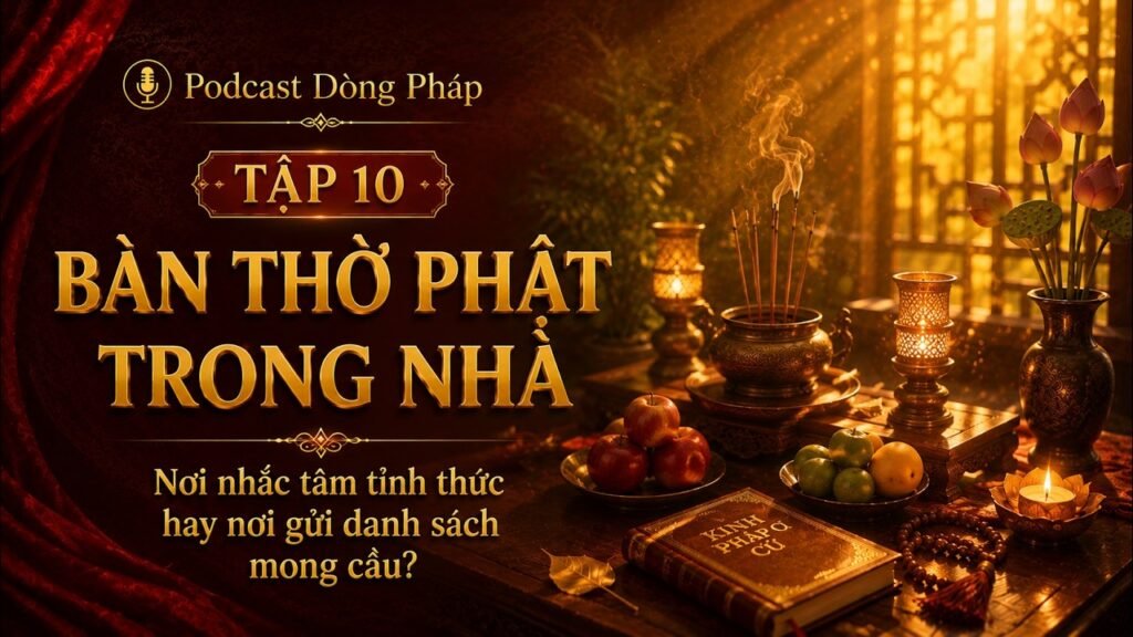 Cư Sĩ Trong Phật Giáo Tập 10: Bàn Thờ Phật Trong Nhà – Nơi Nhắc Tâm Tỉnh Thức Hay Nơi Gửi Danh Sách Mong Cầu?