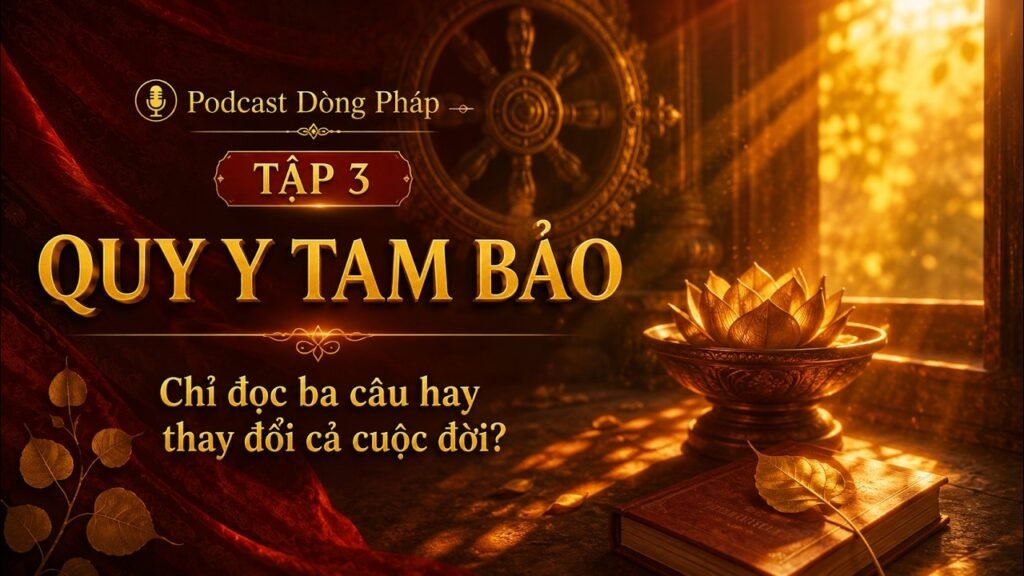 Cư Sĩ Trong Phật Giáo Tập 3: Quy Y Tam Bảo – Chỉ Đọc Ba Câu Hay Thay Đổi Cả Cuộc Đời?
