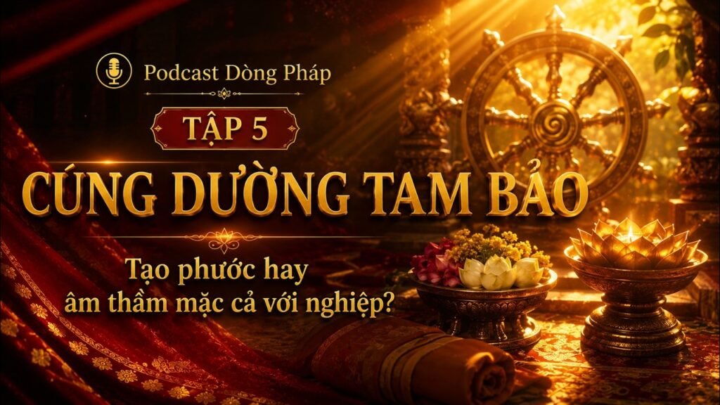 Cư Sĩ Trong Phật Giáo Tập 5: Cúng Dường Tam Bảo – Tạo Phước Hay Âm Thầm Mặc Cả Với Nghiệp?
