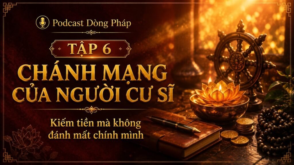 Cư Sĩ Trong Phật Giáo Tập 6: Chánh Mạng Của Người Cư Sĩ – Kiếm Tiền Mà Không Đánh Mất Chính Mình