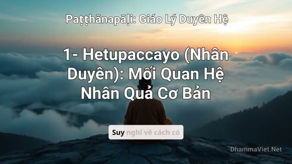 HETUPACCAYA Là Gì? Nhân Duyên – Mối Quan Hệ Nhân Quả Gốc Rễ Trong Vi Diệu Pháp
