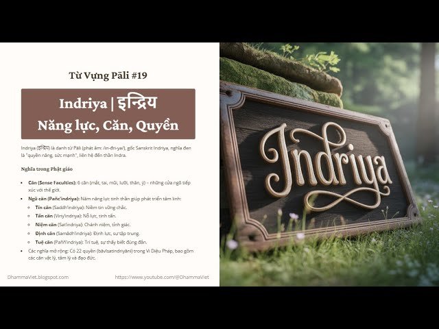 INDRIYA Là Gì? Căn, Quyền, Năng Lực Trong Tiếng Pāli
