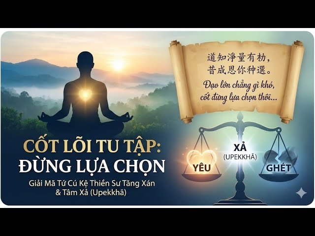 Không Lựa Chọn: Giải Mã Thiền Ngữ Của Thiền Sư Tăng Xán Dưới Ánh Sáng Kinh Tạng Pāli