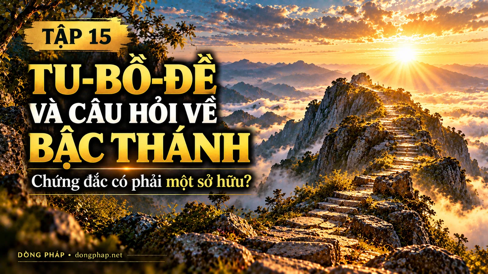 Ảnh bìa Tập 15 – Tu-bồ-đề và câu hỏi về bậc Thánh – Vì sao chứng đắc không phải một bản ngã sở hữu thành tựu? | Kinh Kim Cương trong ánh sáng Kinh tạng Pāli – Dòng Pháp Podcast