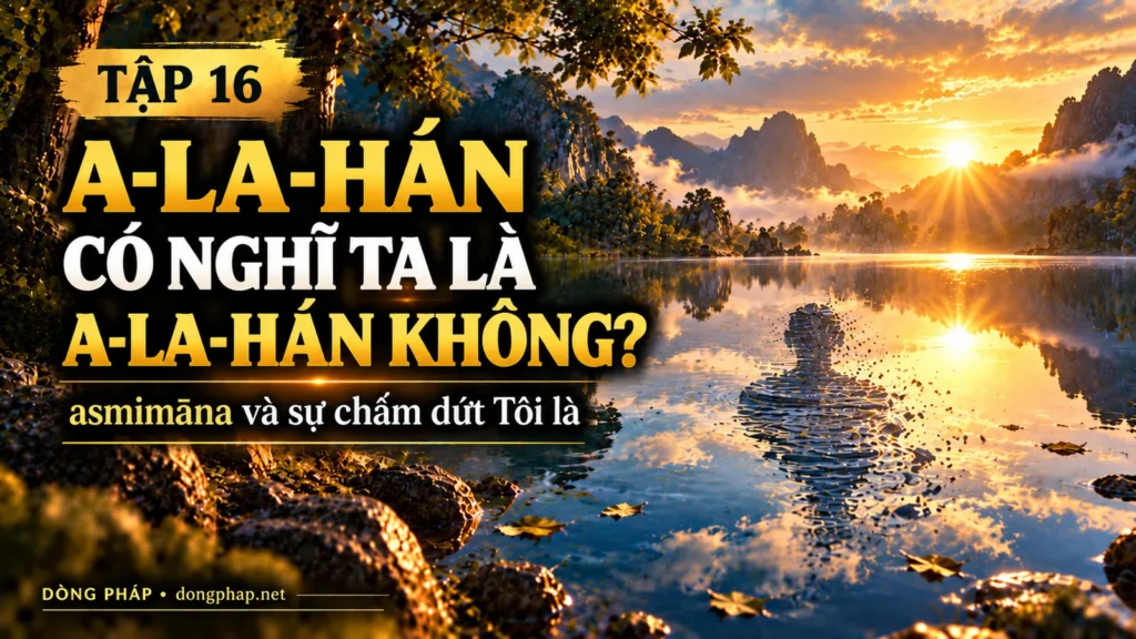 Ảnh bìa Tập 16 – A-la-hán có nghĩ “Ta là A-la-hán” không? – Asmimāna và sự chấm dứt “Tôi là” | Kinh Kim Cương trong ánh sáng Kinh tạng Pāli – Dòng Pháp Podcast