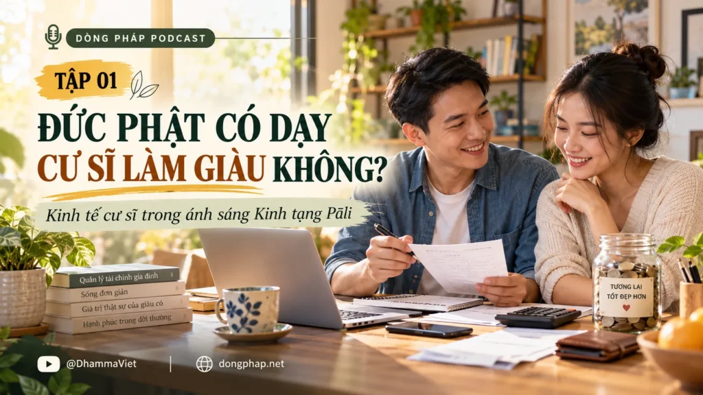 Kinh tế cư sĩ Tập 01: Đức Phật có dạy cư sĩ làm giàu không? – Dòng Pháp Podcast