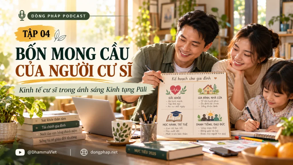 Kinh tế cư sĩ Tập 04: Bốn mong cầu của người cư sĩ – Dòng Pháp Podcast