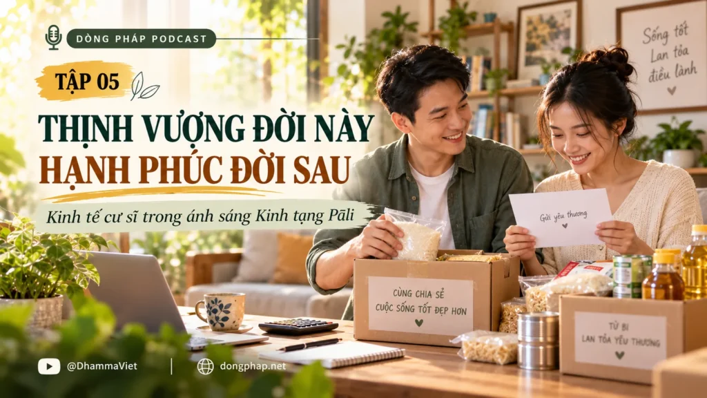 Kinh tế cư sĩ Tập 05: Thịnh vượng đời này, hạnh phúc đời sau – Dòng Pháp Podcast