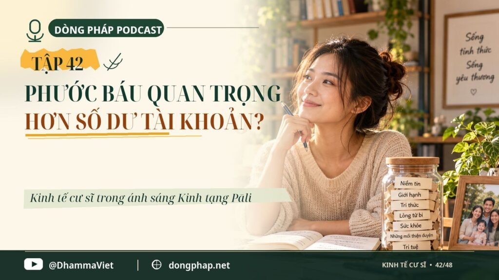 Kinh tế cư sĩ Tập 42: Phước báu quan trọng hơn số dư tài khoản? – Dòng Pháp Podcast