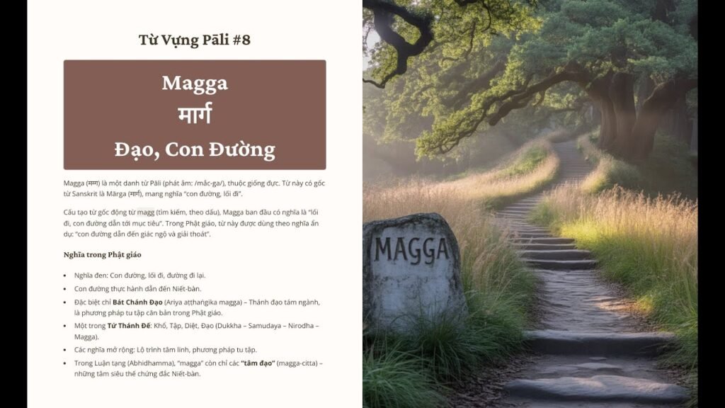 MAGGA Là Gì? Con Đường Giác Ngộ Trong Tiếng Pāli