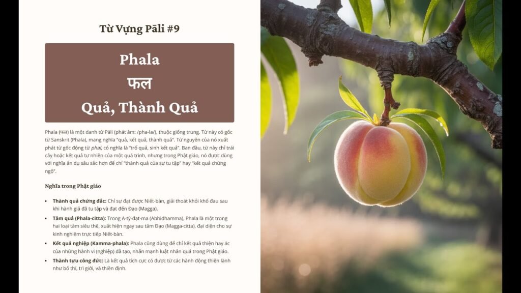 PHALA Là Gì? Quả, Thành Quả Của Sự Tu Tập Trong Tiếng Pāli