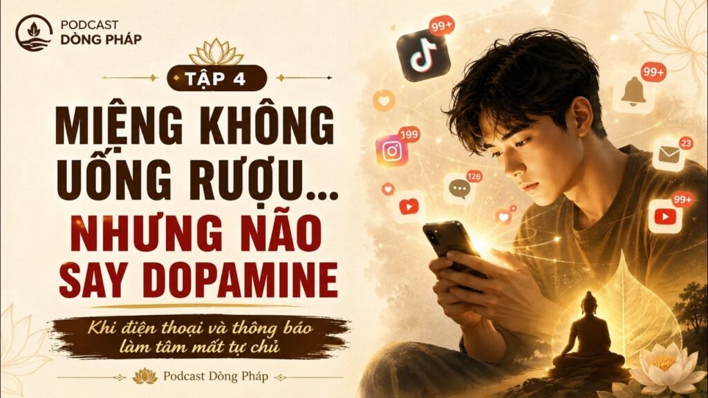 Quán Niệm Giới Tập 4: Không Say Rượu Nhưng Não Có Thể Say Dopamine Mỗi Ngày