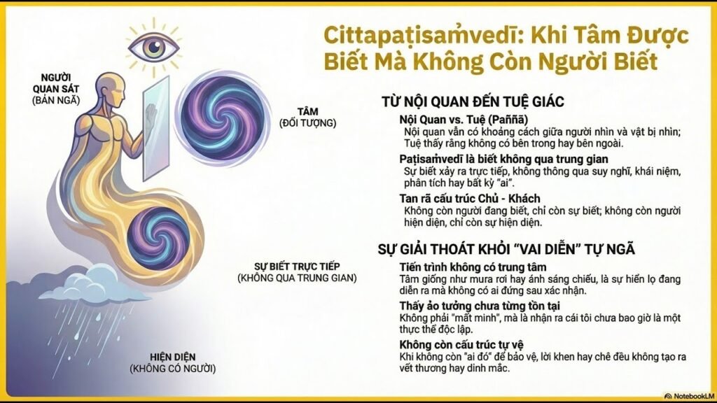 Quán Niệm Hơi Thở Tập 13 – Bước 9: Cảm Giác Tâm (Cittapaṭisaṃvedī) – Khi Tâm Được Biết Mà Không Còn Người Biết