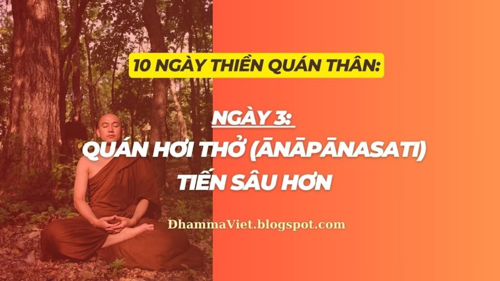 Quán Thân Ngày 3: Quán Hơi Thở (Ānāpānasati) Tiến Sâu – Thấy Vô Thường Ngay Trên Hơi Thở