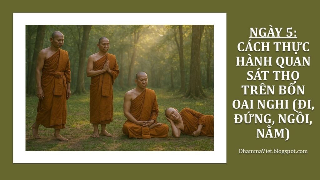 Quán Thọ Ngày 5: Quán Thọ Mọi Lúc Mọi Nơi – Trong Đi, Đứng, Nằm, Ngồi Và Đời Sống Hằng Ngày