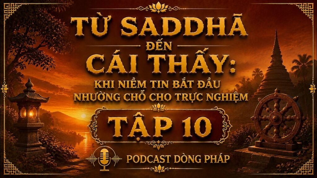 Saṃvega Tập 10: Từ Saddhā Đến Cái Thấy – Khi Niềm Tin Nhường Chỗ Cho Trực Nghiệm