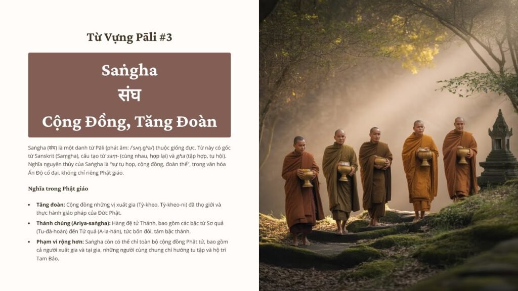 SAṄGHA Là Gì? Tăng Đoàn Và Thánh Chúng Trong Tiếng Pāli