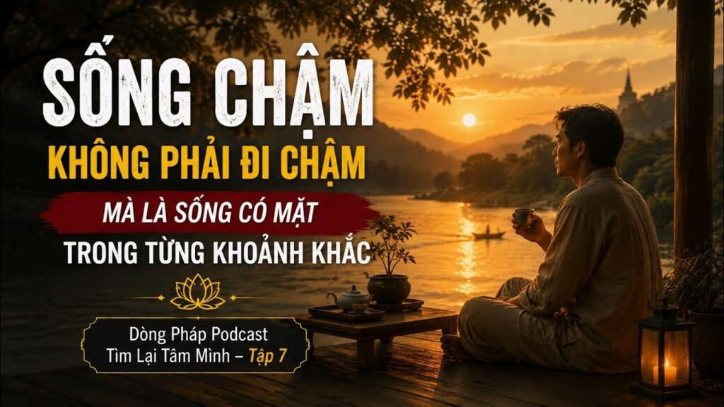 Tìm Lại Tâm Mình Tập 7: Sống Chậm Không Phải Đi Chậm – Mà Là Sống Có Mặt Trong Từng Khoảnh Khắc