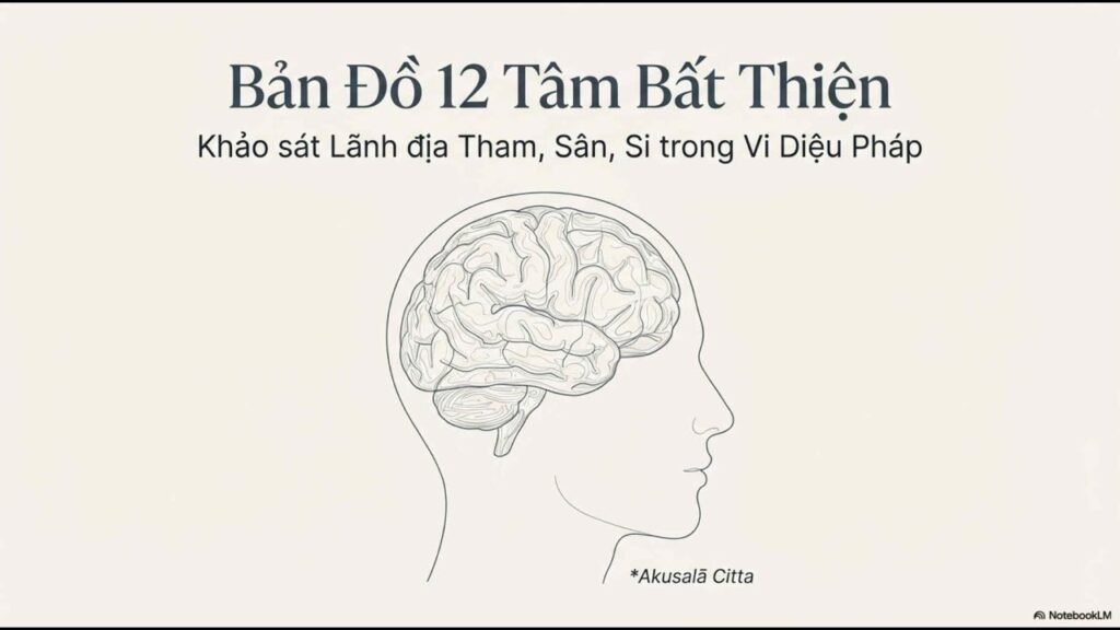 Vi Diệu Pháp Căn Bản Bài 3: Mười Hai Tâm Bất Thiện Dục Giới – Tham, Sân, Si Vận Hành Ra Sao?