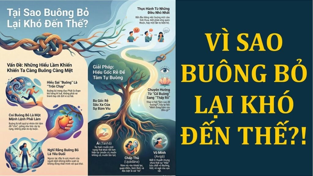Vì Sao Buông Bỏ Lại Khó Đến Thế? Thấy Rõ Ái, Chấp Và Vô Minh