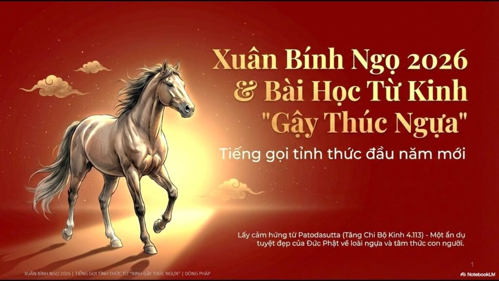 Xuân Bính Ngọ 2026: Lời Tỉnh Thức Từ Kinh Gậy Thúc Ngựa Và Lời Tri Ân Đầu Năm