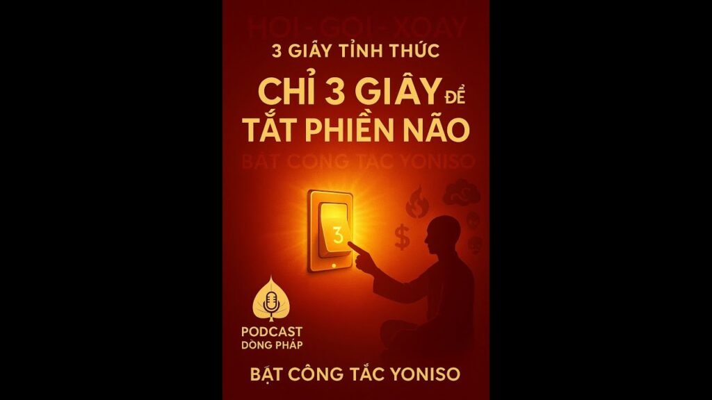 Yoniso: Chỉ 3 Giây Để Tắt Phiền Não – Bật Kịp Công Tắc Tác Ý Như Lý